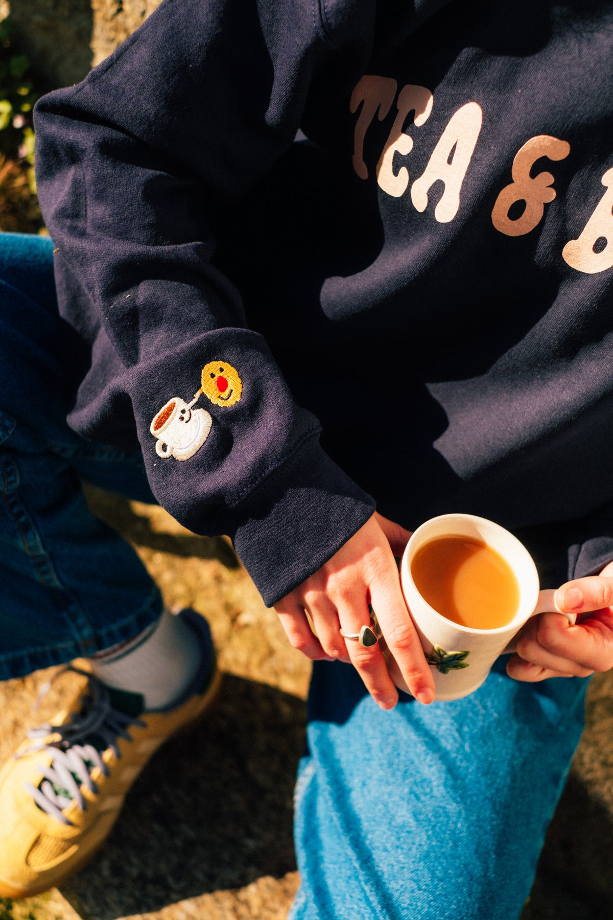 The Tea &amp; Biccies Oversized Sweatshirt