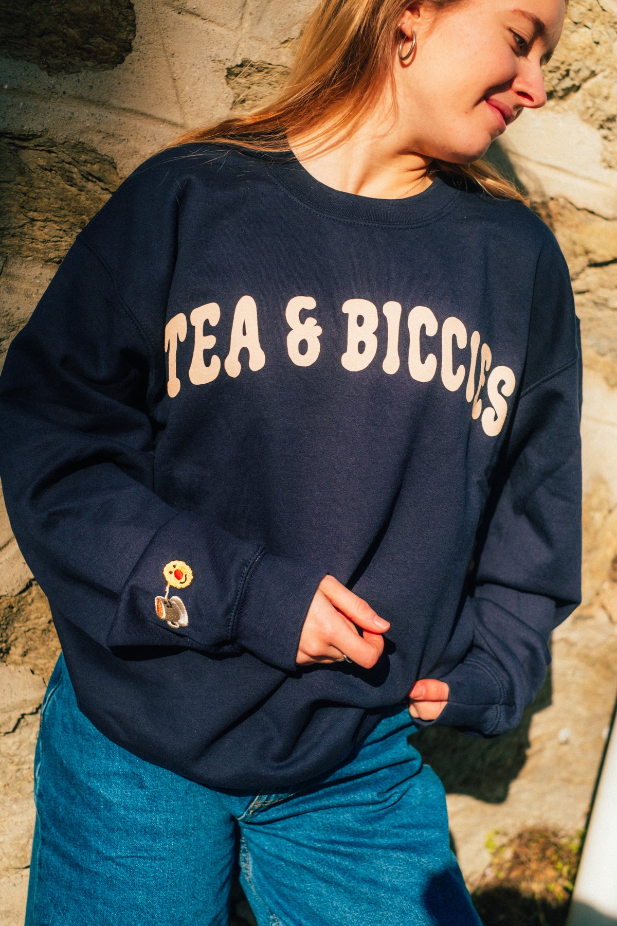 The Tea &amp; Biccies Oversized Sweatshirt