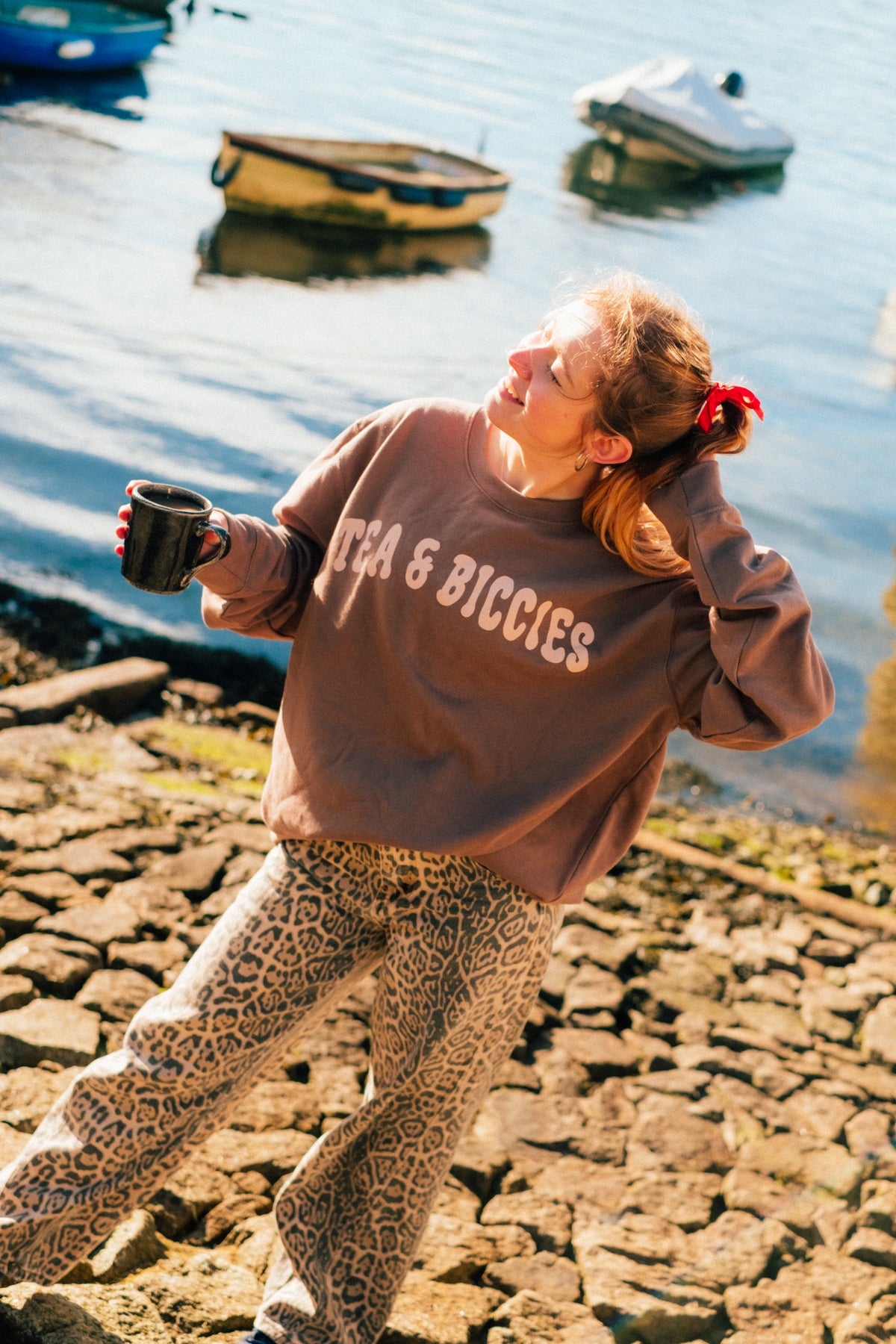 The Tea &amp; Biccies Oversized Sweatshirt