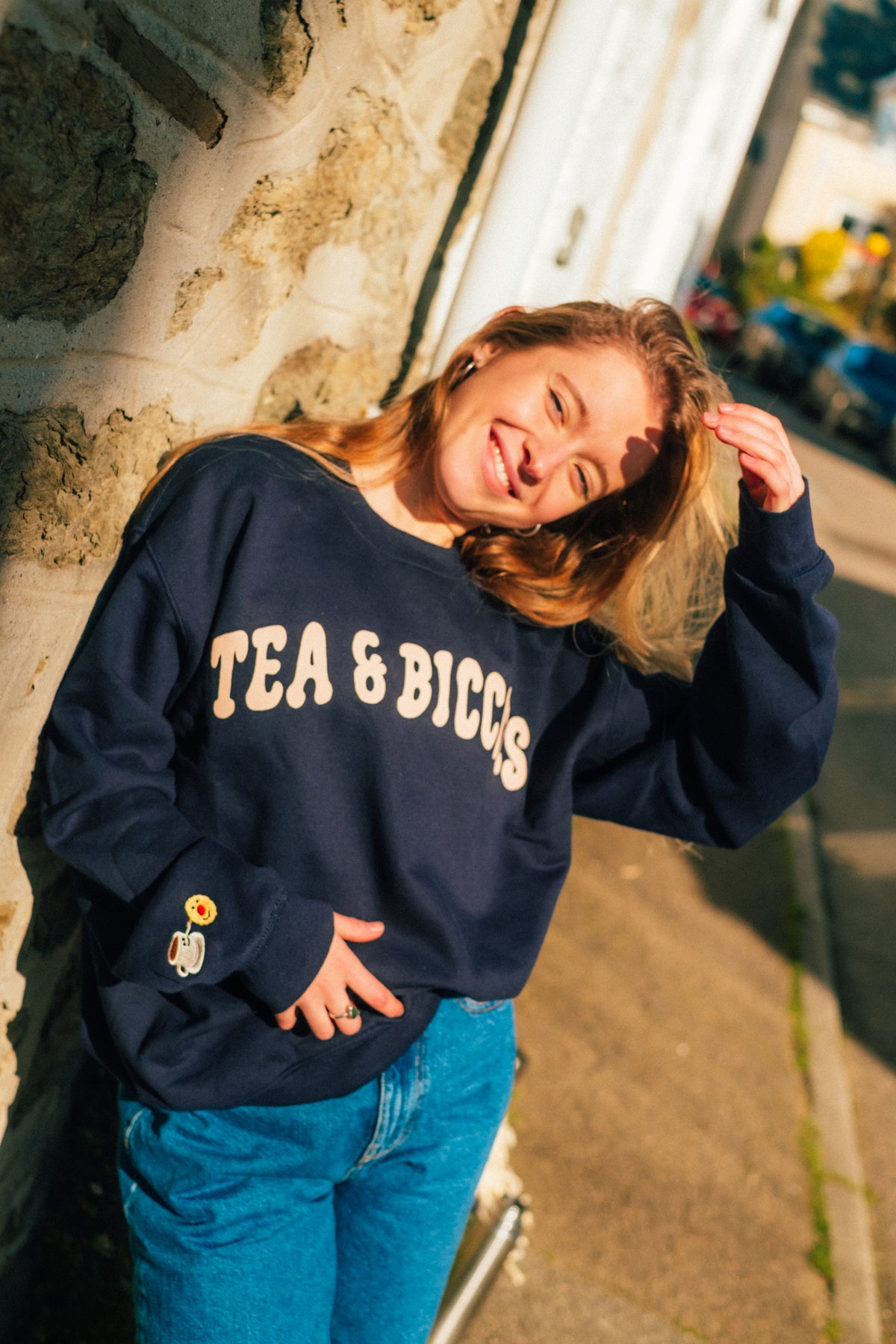 The Tea &amp; Biccies Oversized Sweatshirt