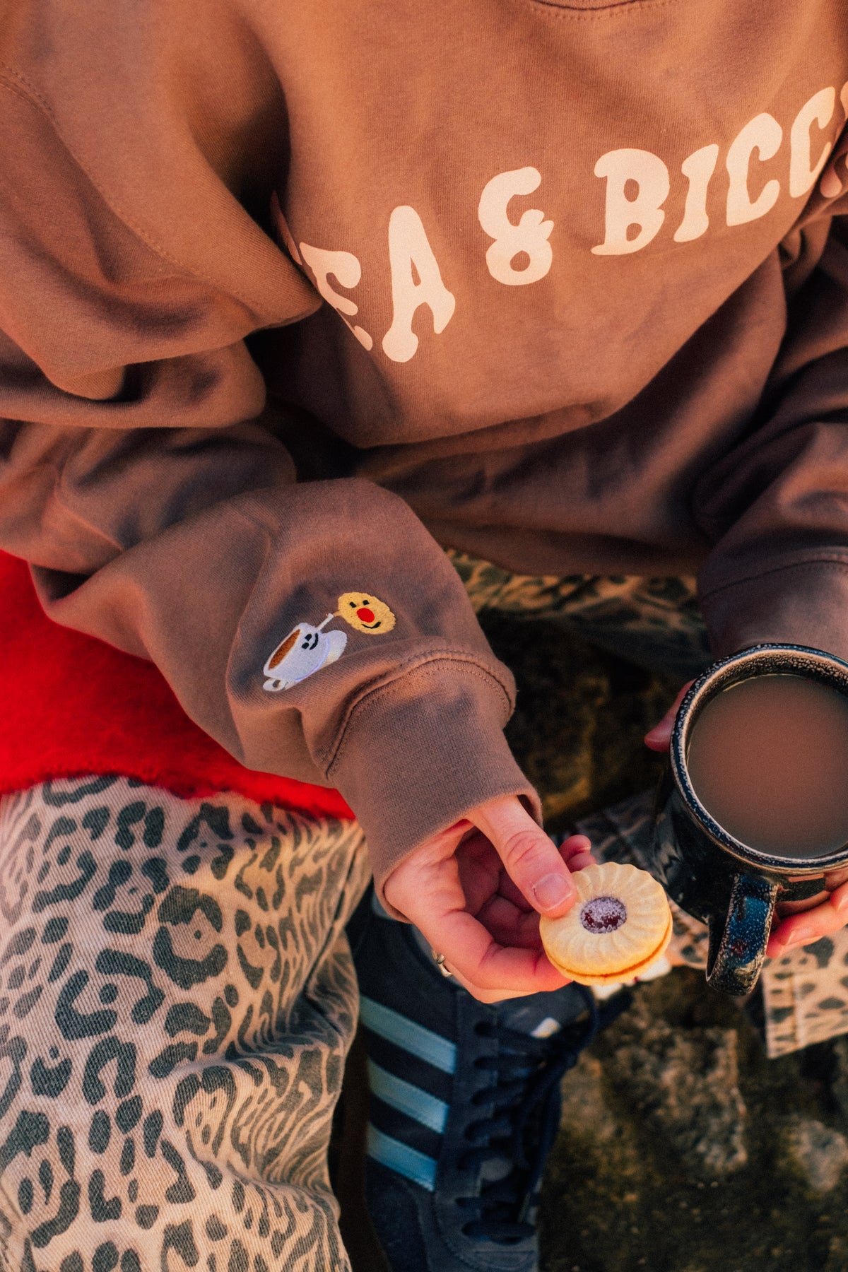 The Tea &amp; Biccies Oversized Sweatshirt