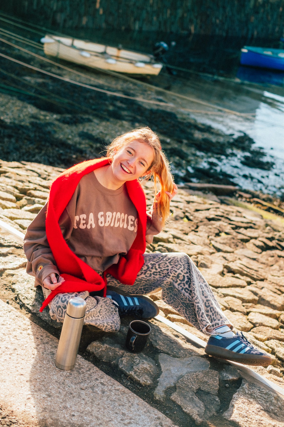 The Tea &amp; Biccies Oversized Sweatshirt