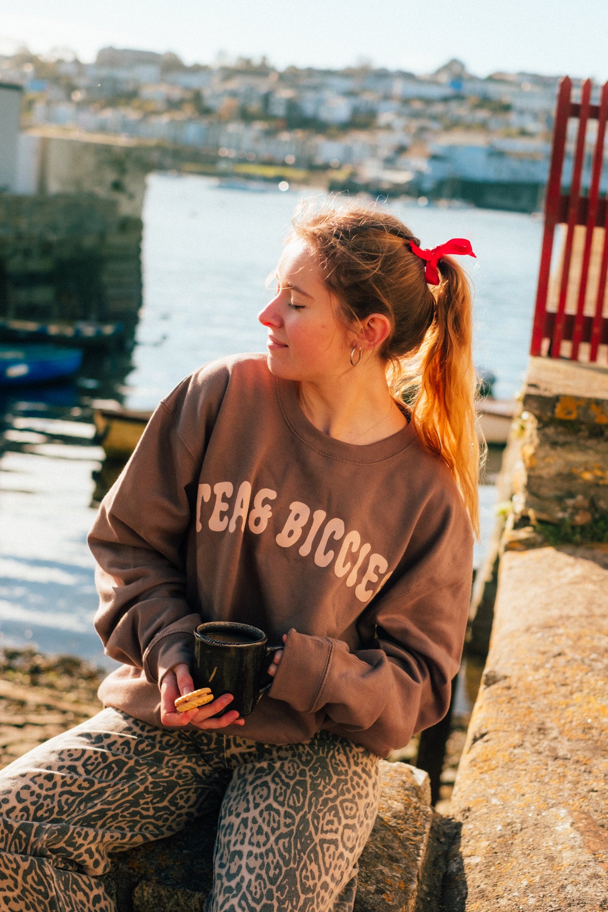 The Tea &amp; Biccies Oversized Sweatshirt