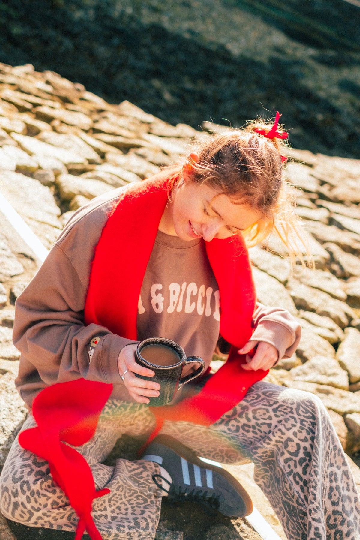 The Tea &amp; Biccies Oversized Sweatshirt