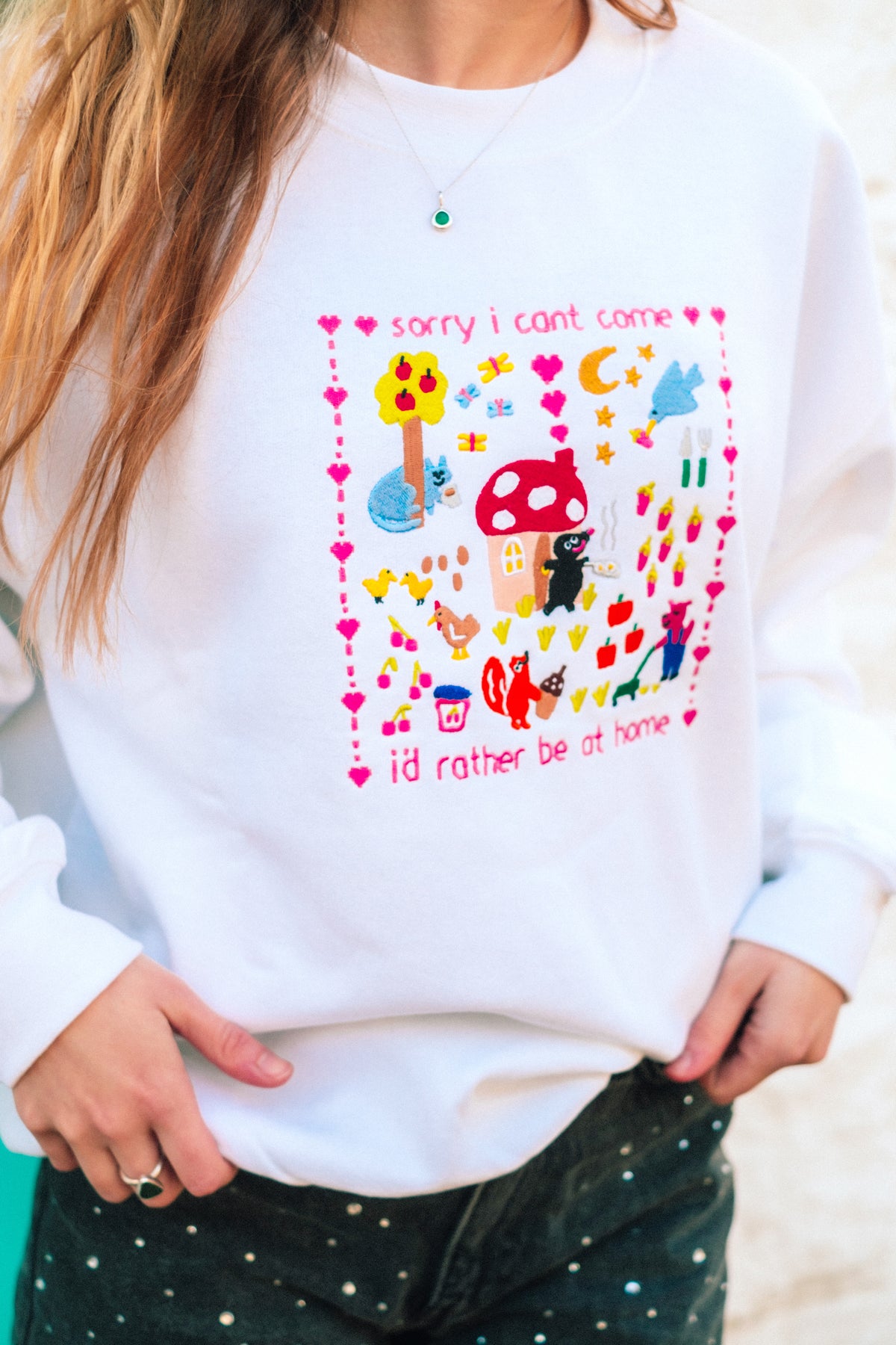 Cosy Mole Embroidered Sweatshirt